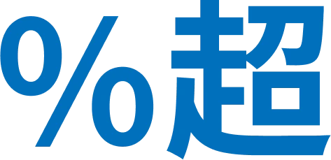 ％超