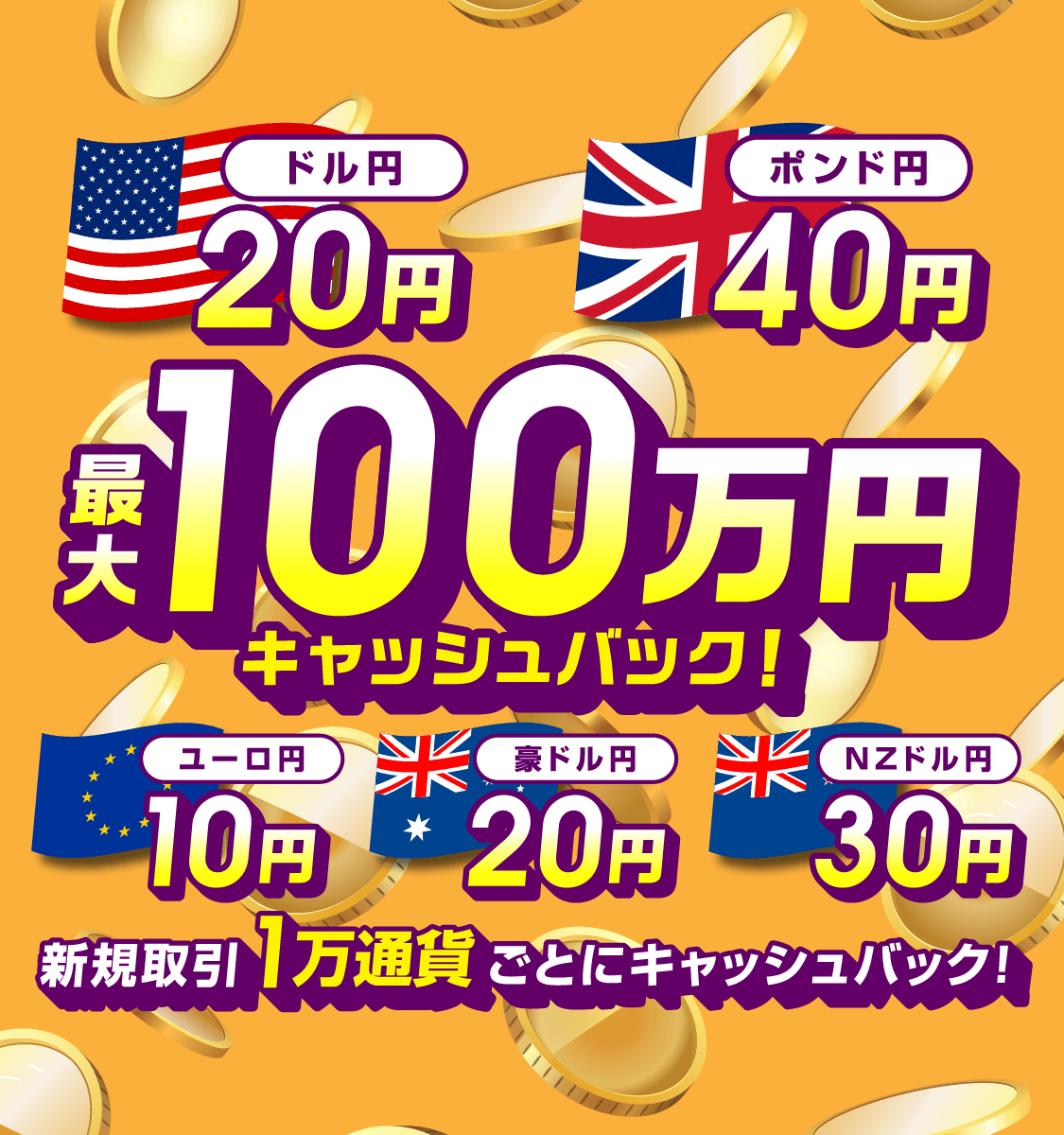 最大100万円キャッシュバック