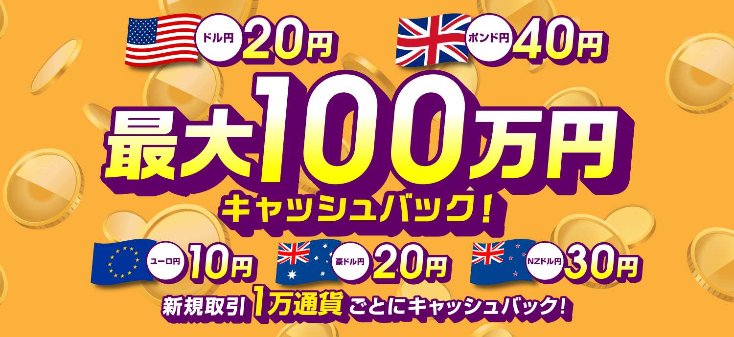 最大100万円キャッシュバック