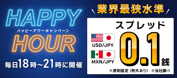 ハッピーアワーキャンペーントライオートFX