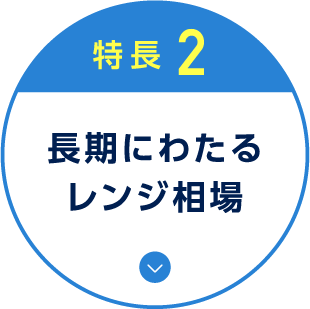 特徴2 長期にわたるレンジ相場