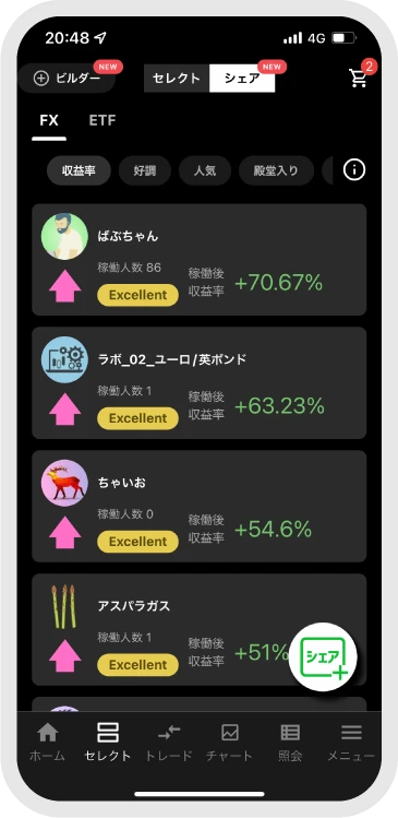 シェア
