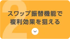 スワップ振替機能で複利効果を狙える