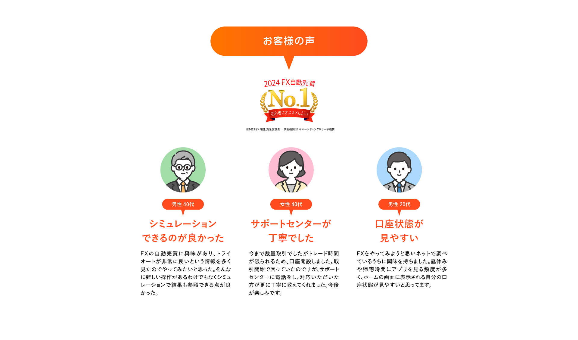 お客様の声