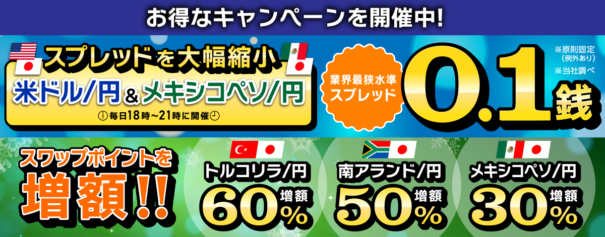 お得なキャンペーンを開催中