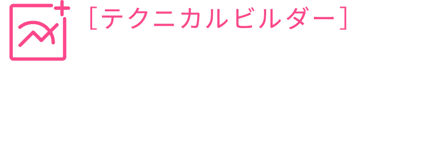 代表的なインジケーターをえらぶだけで設定！